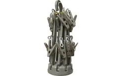 BERGER Mini-Wäschespinne Kunststoff 10-armig Inkl. Klammern