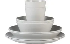 Mepal Bloom Melamin Geschirr-Set-8-teilig Pebble Sortiert