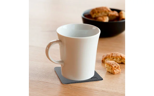 Silwy® Porzellan Magnet Henkel Tassen Inkl. Metall-Nano-Gel-Pads 2 Stück Schwarze Untersetzer – Bild 4