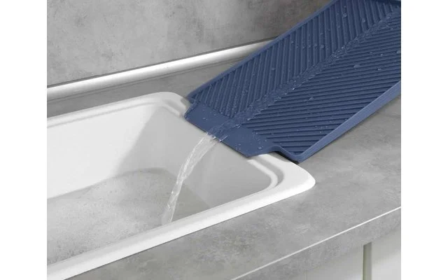 Wenko Linea Abtropfmatte 40 X 30 X 3 Cm Grau – Bild 3