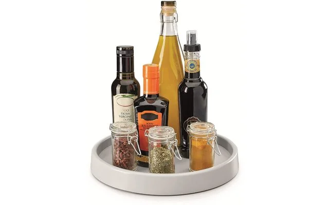 Metaltex Giro Drehregal/ Küchenrondell 28x4 Cm Grau