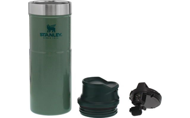 Stanley-1913 Stanley Classic Trigger Action Travel Becher 470 Ml Hammertone Grün – Bild 3