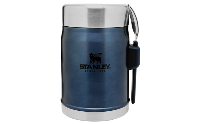 Stanley-1913 Stanley Classic Legendary Lebensmittel Behälter Mit Göffel 400 Ml Nightfall Blau – Bild 2