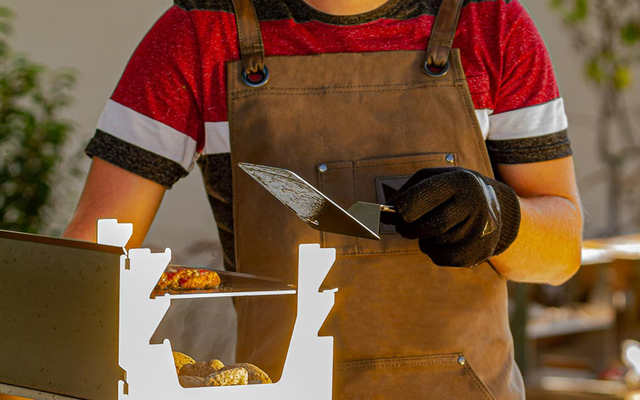 Fennek Grillschürze Gewachst Grau – Bild 7