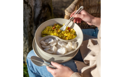 Koziol Connect Separee Menüteller Mit Deckel 1,5 Liter Nature Ash Grey