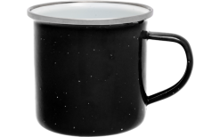 Origin Outdoors Emaille Tasse 360 Ml Schwarz